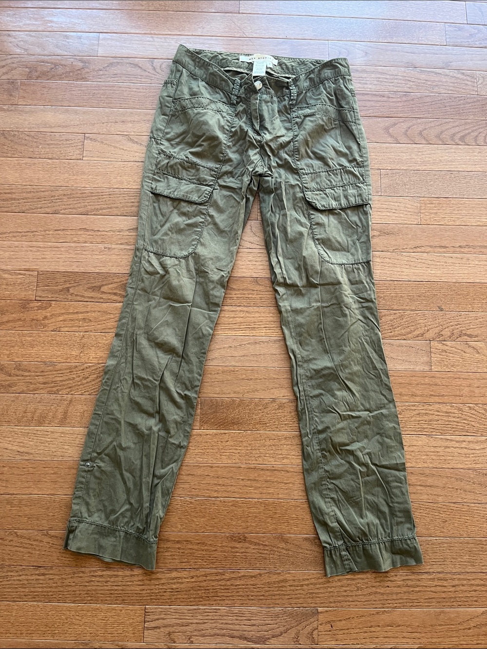 Max Studio Olive Green Men's Cargo Pants